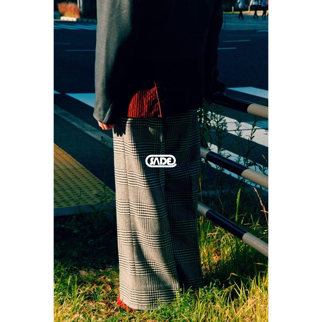 sade pt10 manhole別注 ワイドパンツ チェック　class