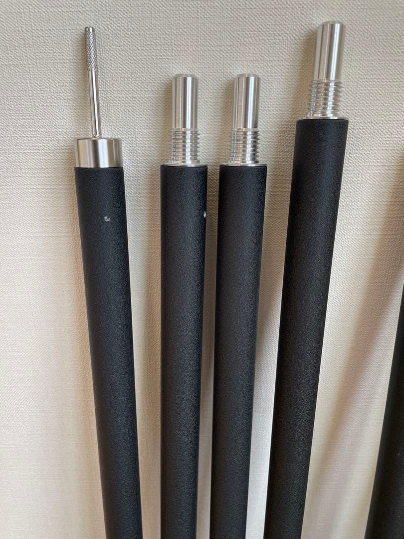 テント・タープ sunsetclimax Pole 2.4 Wrinkle Black