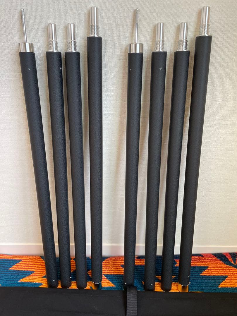 テント・タープ sunsetclimax Pole 2.4 Wrinkle Black