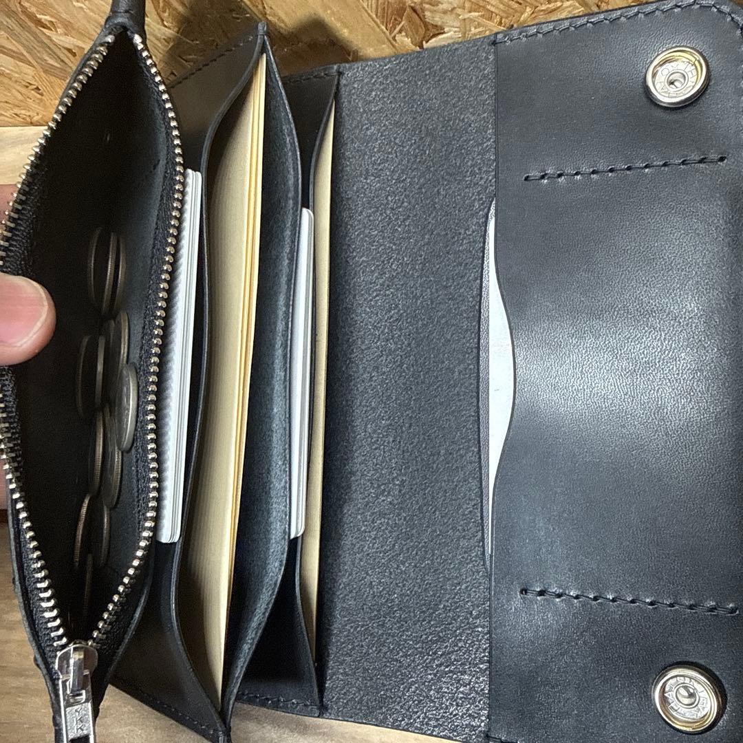 180 カスタム トラッカーウォレット 姫路レザー オイルレザー ニッケル