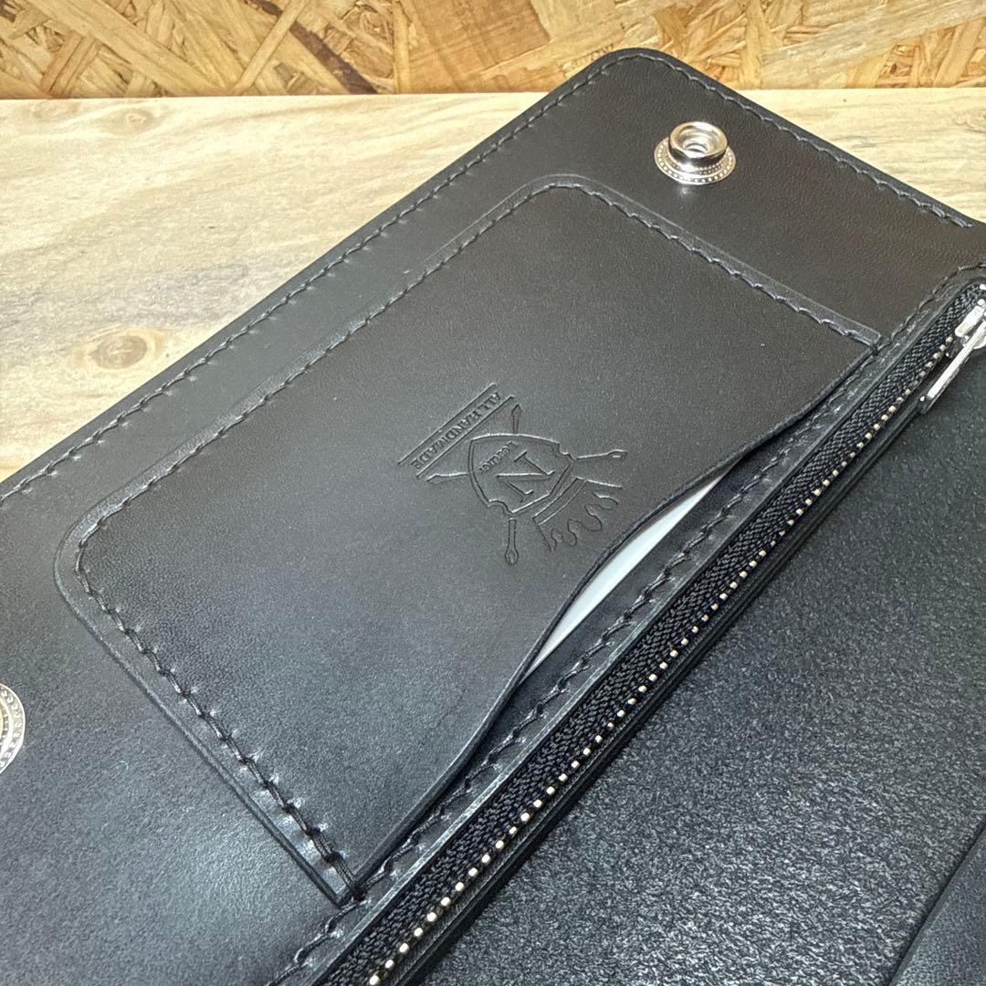 180 カスタム トラッカーウォレット 姫路レザー オイルレザー ニッケル