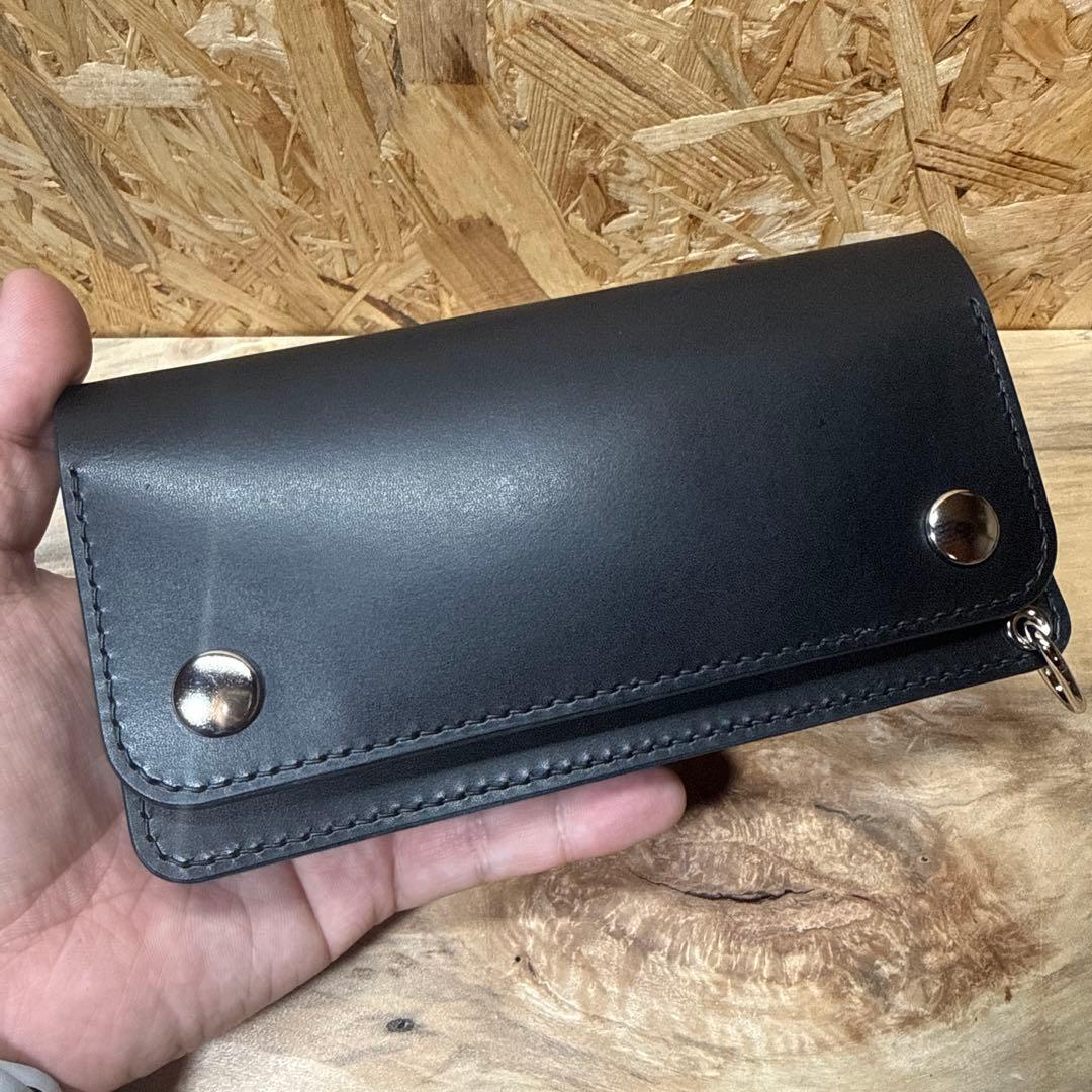 180 カスタム トラッカーウォレット 姫路レザー オイルレザー ニッケル