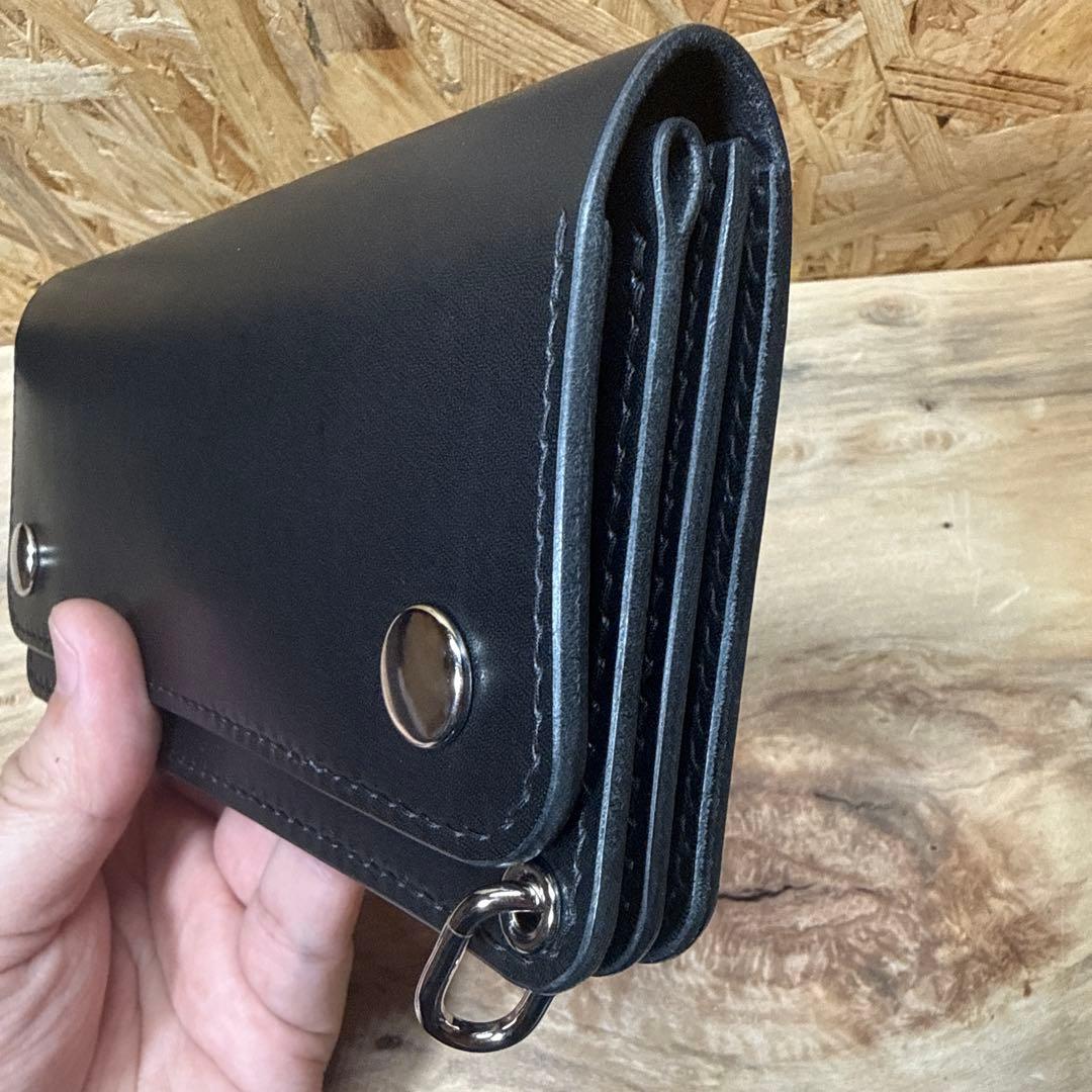 180 カスタム トラッカーウォレット 姫路レザー オイルレザー ニッケル