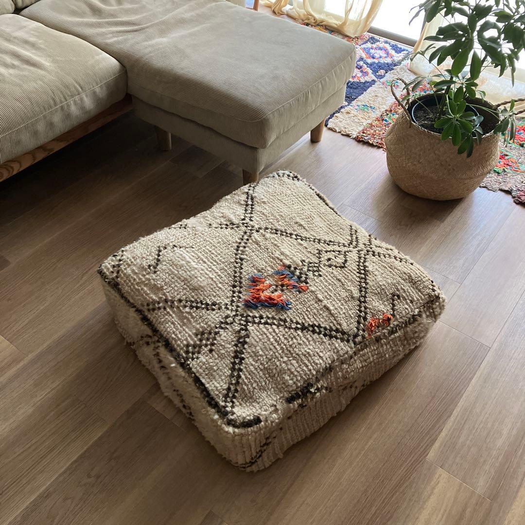 モロッコ　ヴィンテージベニワレン　プフ　B ラスト　1点