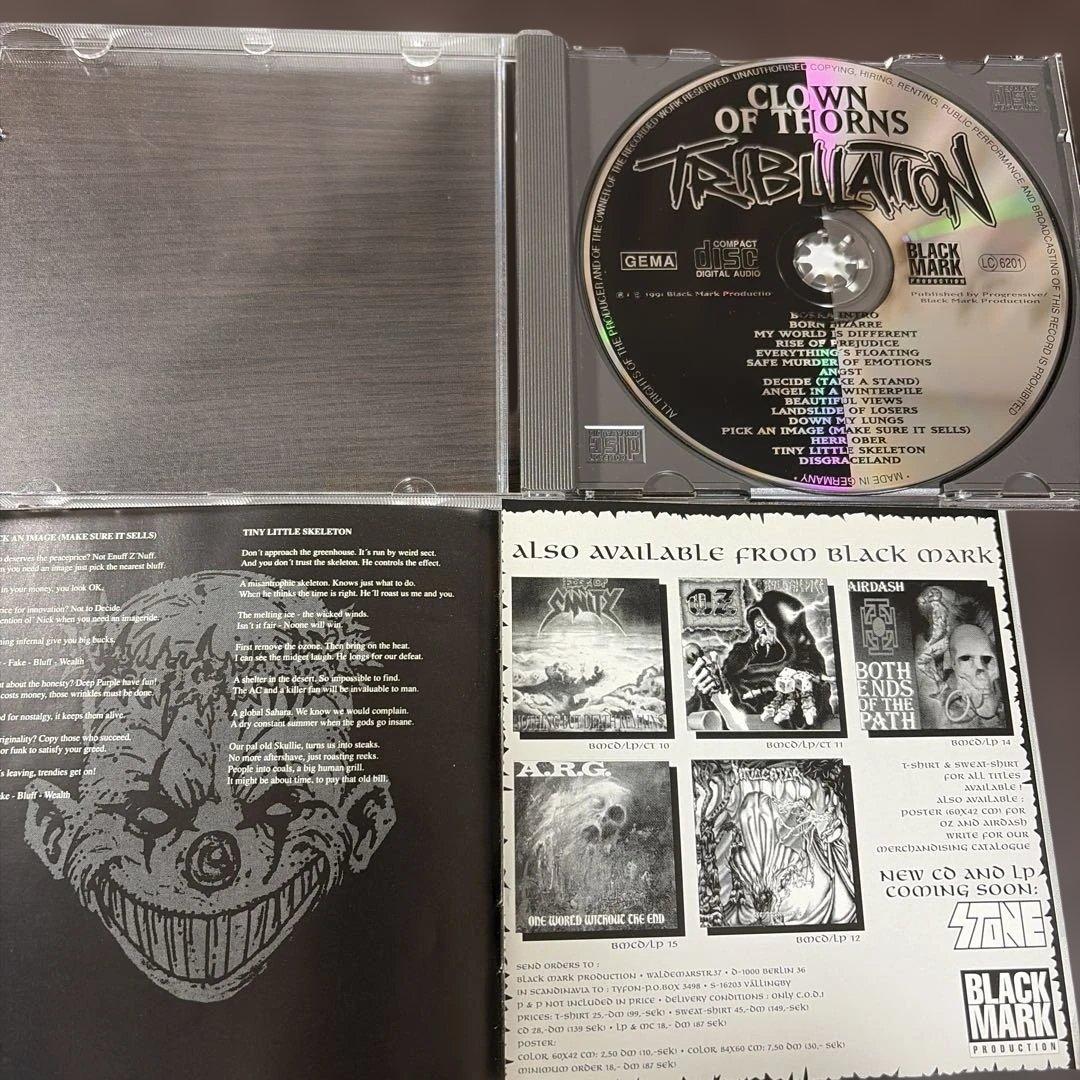 洋楽 Tribulation/ clown of thorns