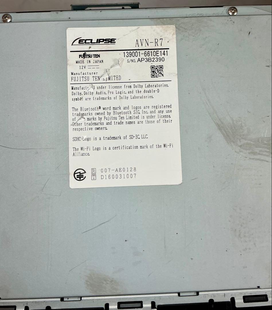 ECLIPSE イクリプス AVN-R7メモリーナビ