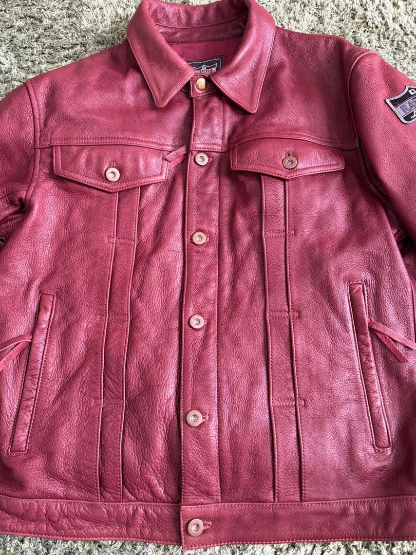 KADOYA DT-LEATHER JACレザージャケット 3L カドヤ