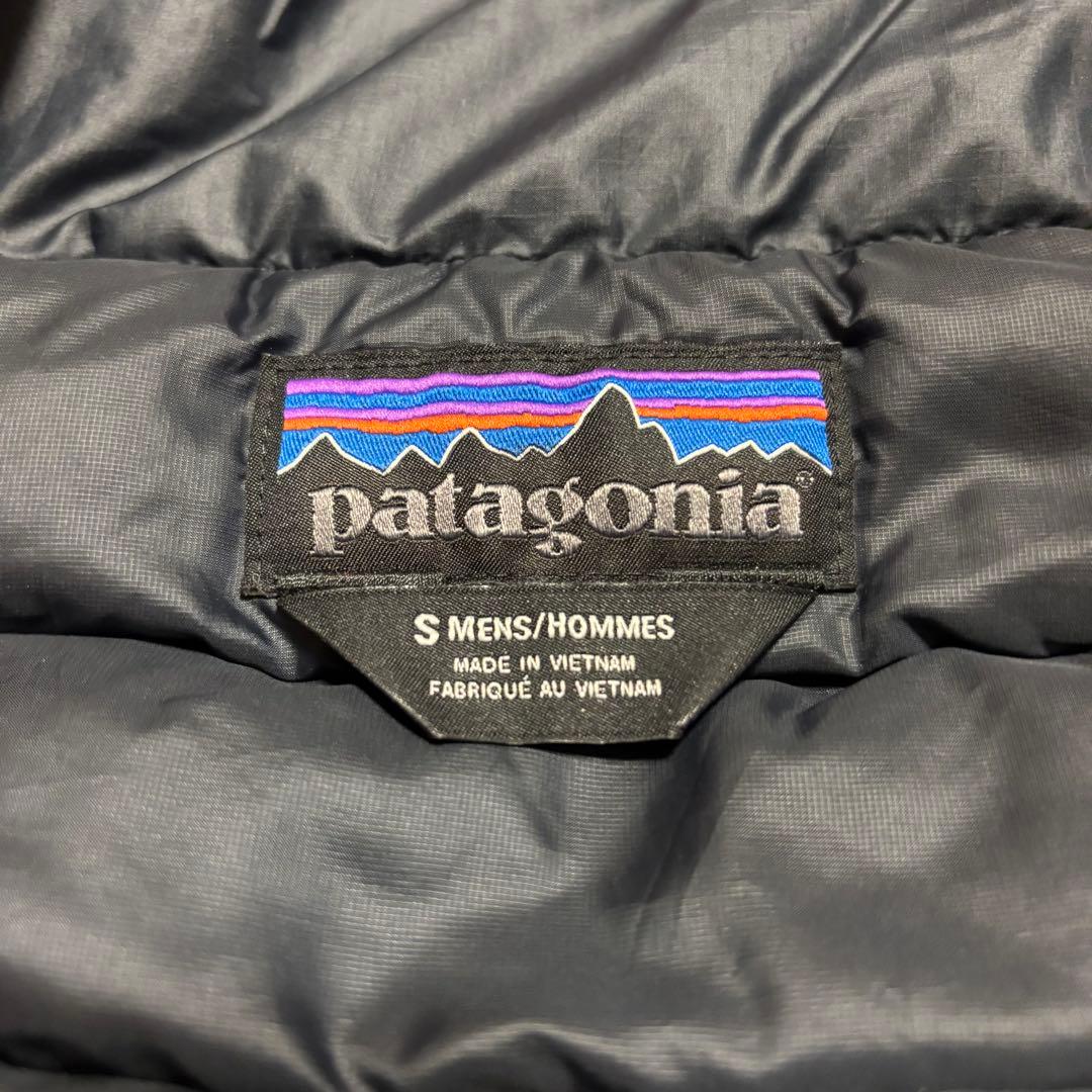 極美品 patagonia パタゴニア ダウンベスト ネイビー フェザー S