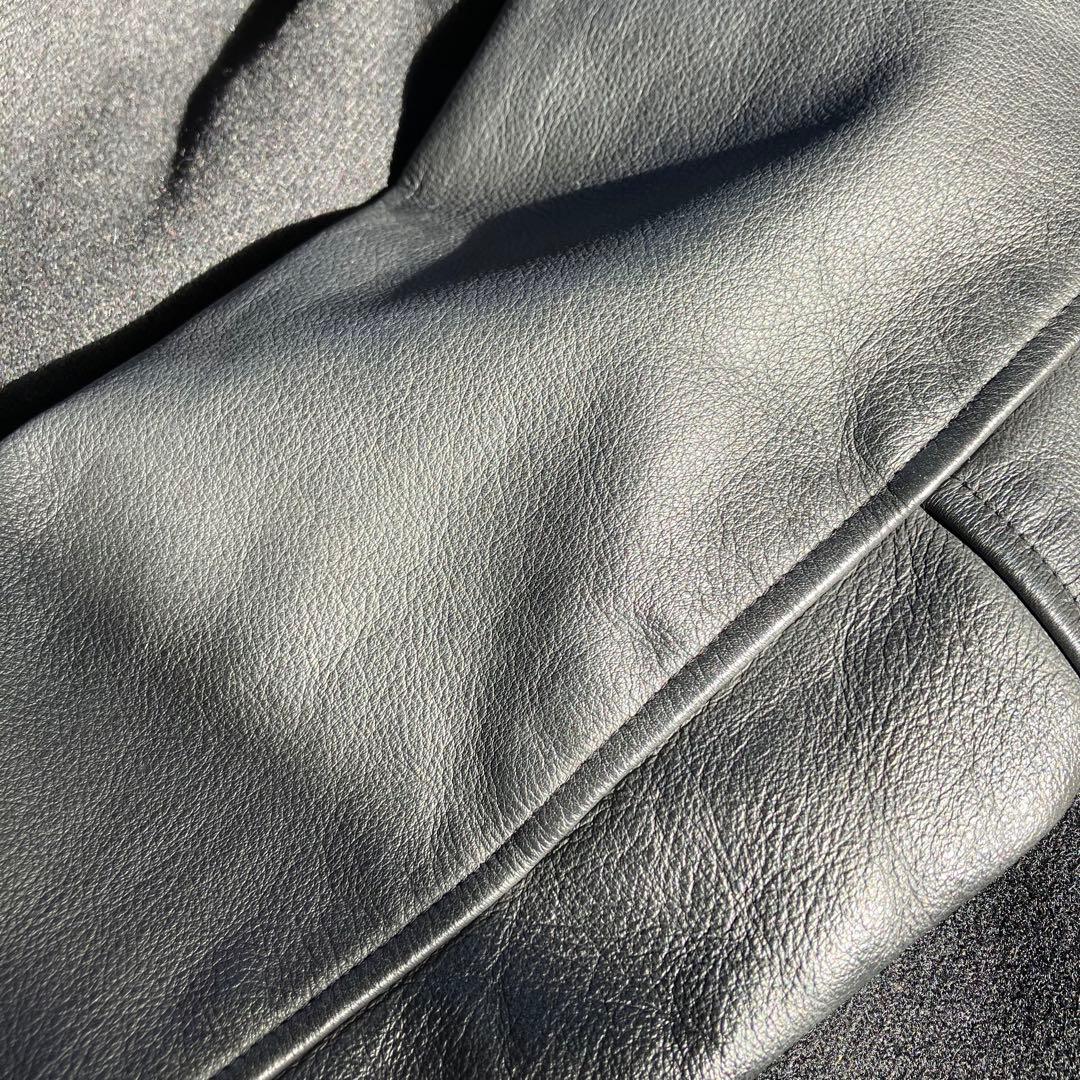 名作　Columbia スタジャン レザー ウール 切り替え　中綿キルティング