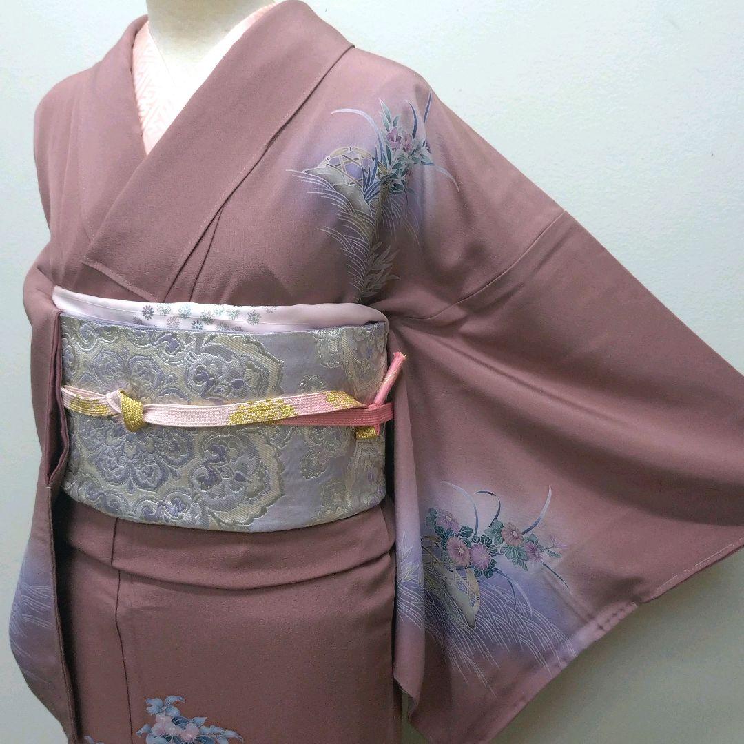 765　半額セール　正絹　十日町友禅　未使用品　証紙付　訪問着 　4点フルセット