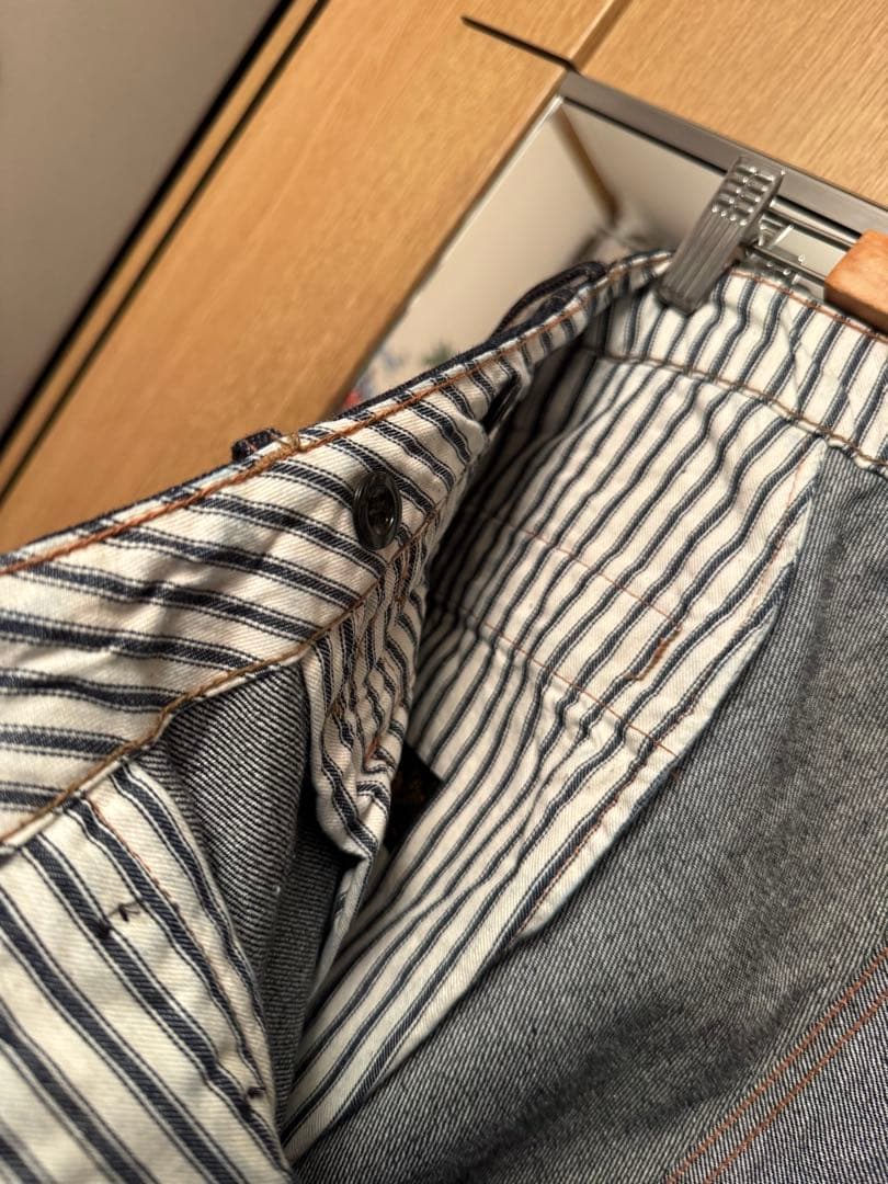 最終値下げ　超激レア　ブラックサイン　デニムブリーチーズ