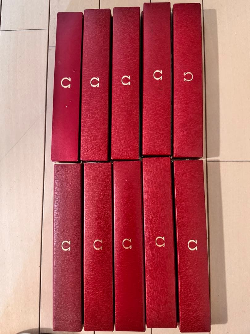 OMEGA オメガ 純正ヴィンテージ空箱 赤 時計ケース 10個