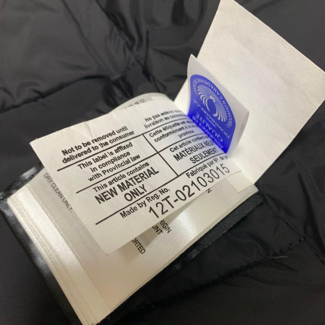 【美品】カナダグース　フリースタイルベスト　2832L　ワッペン　ブラック　S