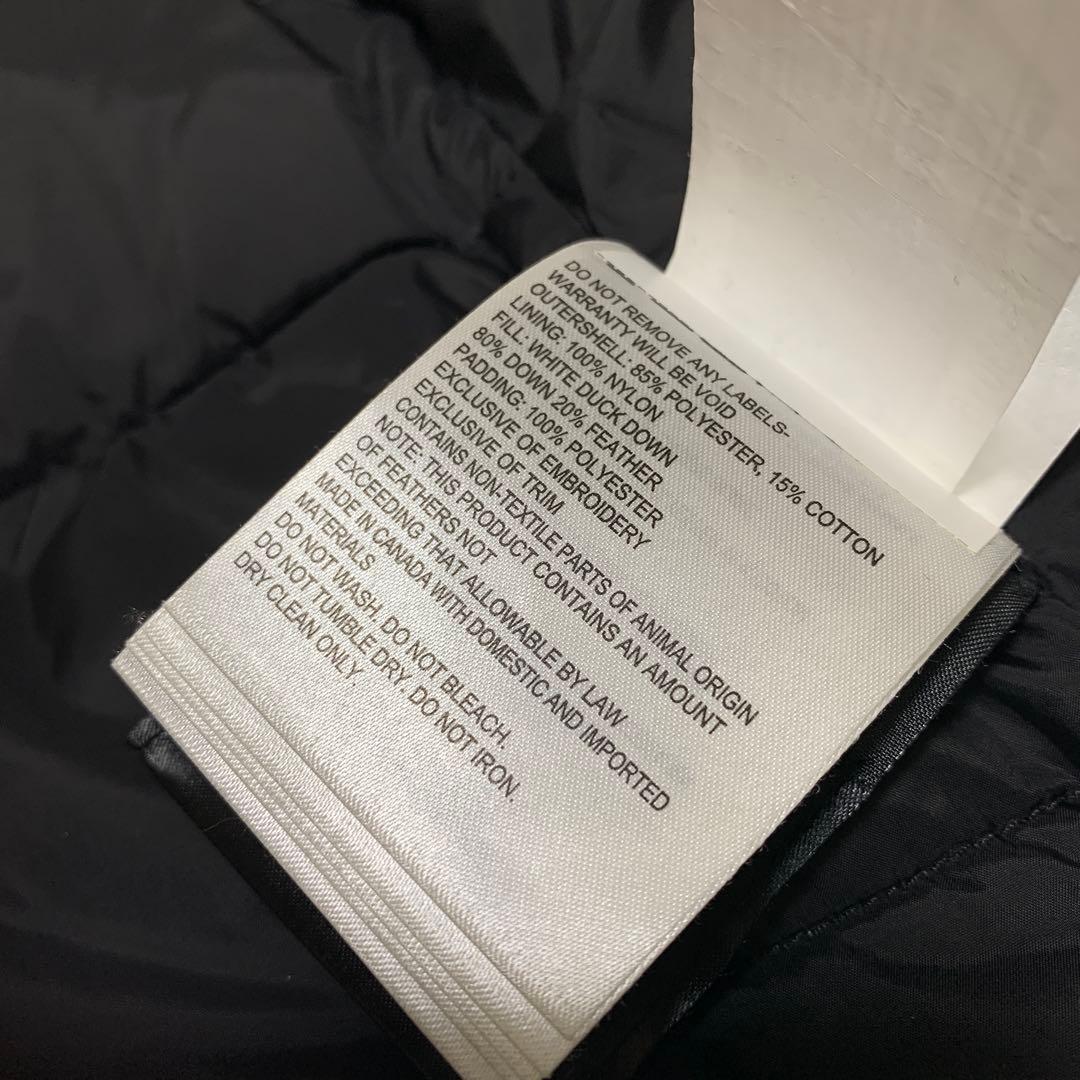 【美品】カナダグース　フリースタイルベスト　2832L　ワッペン　ブラック　S
