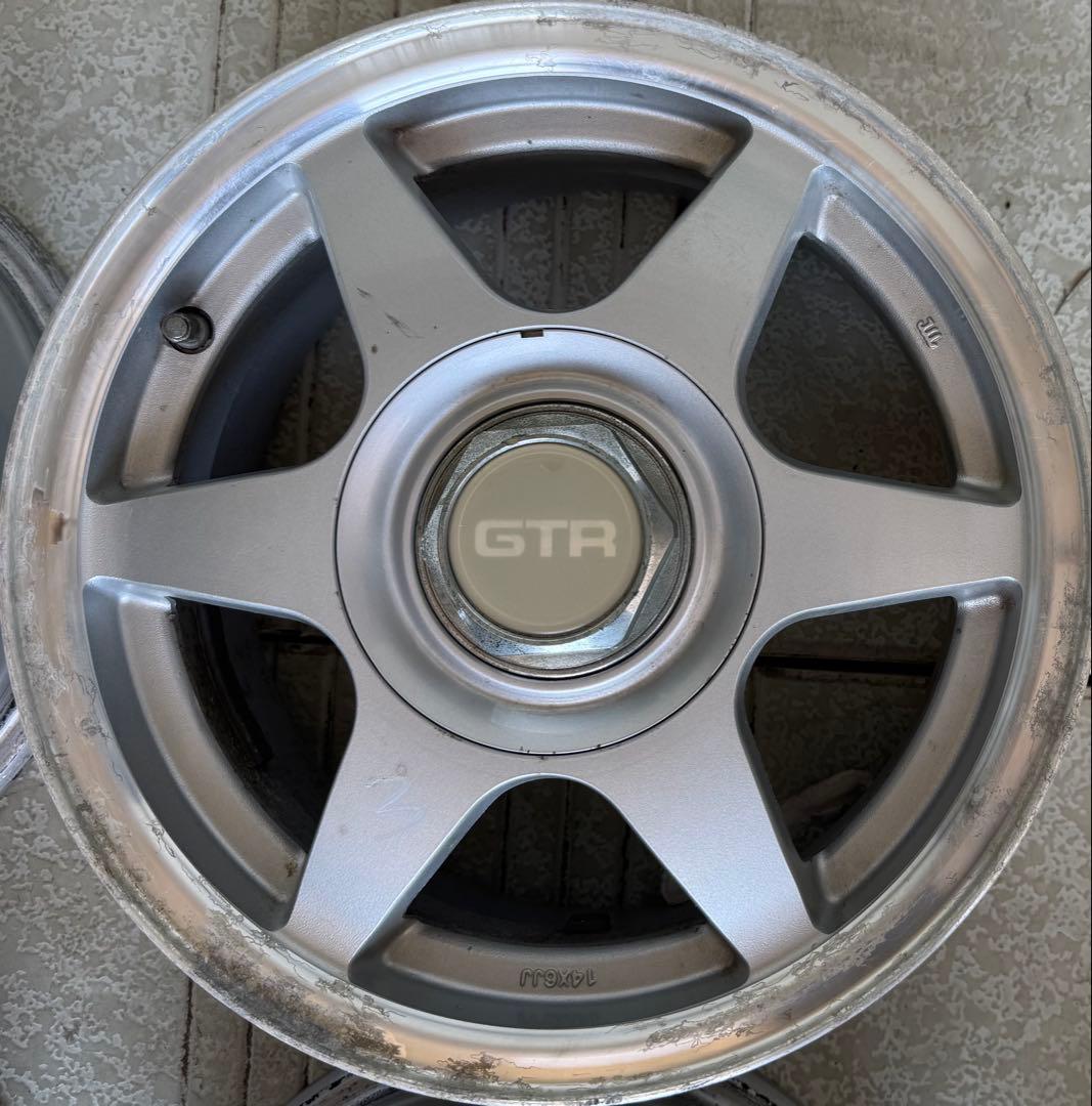 GT一R ネオヒス系当時ホイル 14インチPCD114.3/100-4H