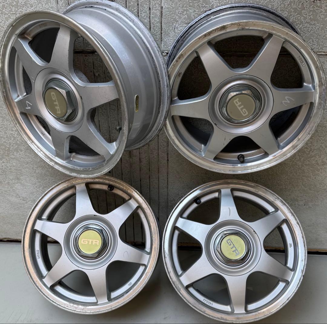 GT一R ネオヒス系当時ホイル 14インチPCD114.3/100-4H