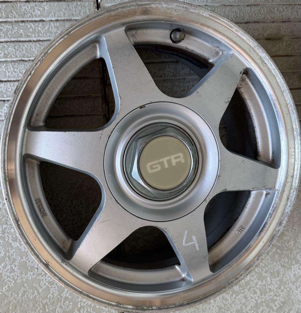 GT一R ネオヒス系当時ホイル 14インチPCD114.3/100-4H
