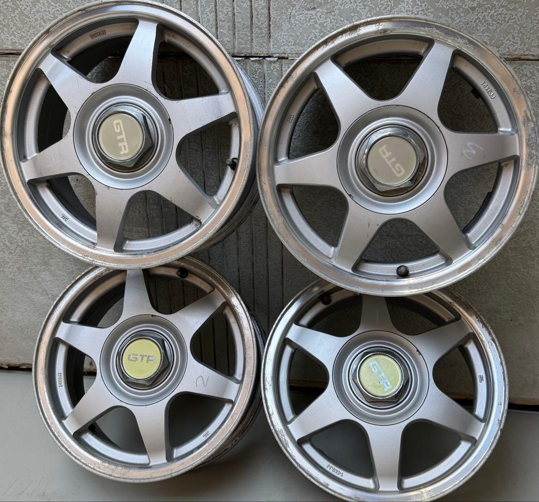 GT一R ネオヒス系当時ホイル 14インチPCD114.3/100-4H