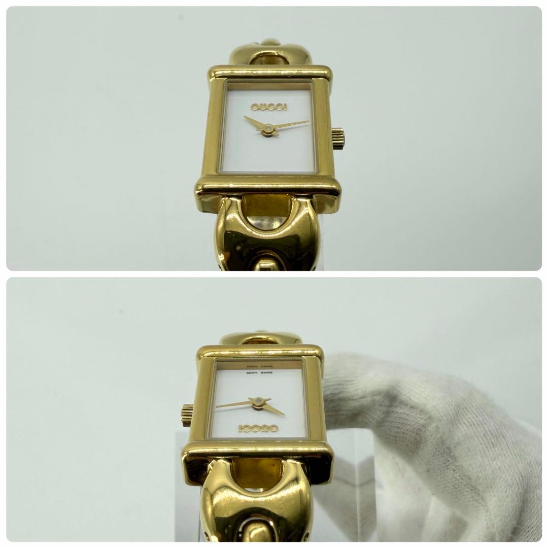 テイン〜様 【稼働/新品電池/替ベルト付】グッチ チェンジベルト ブレスウォッチ