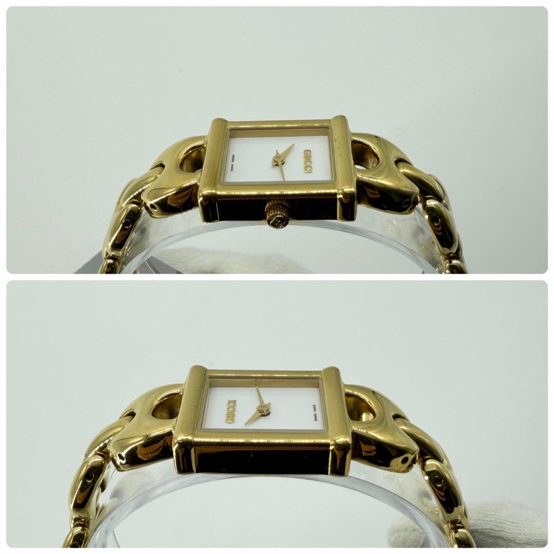 テイン〜様 【稼働/新品電池/替ベルト付】グッチ チェンジベルト ブレスウォッチ