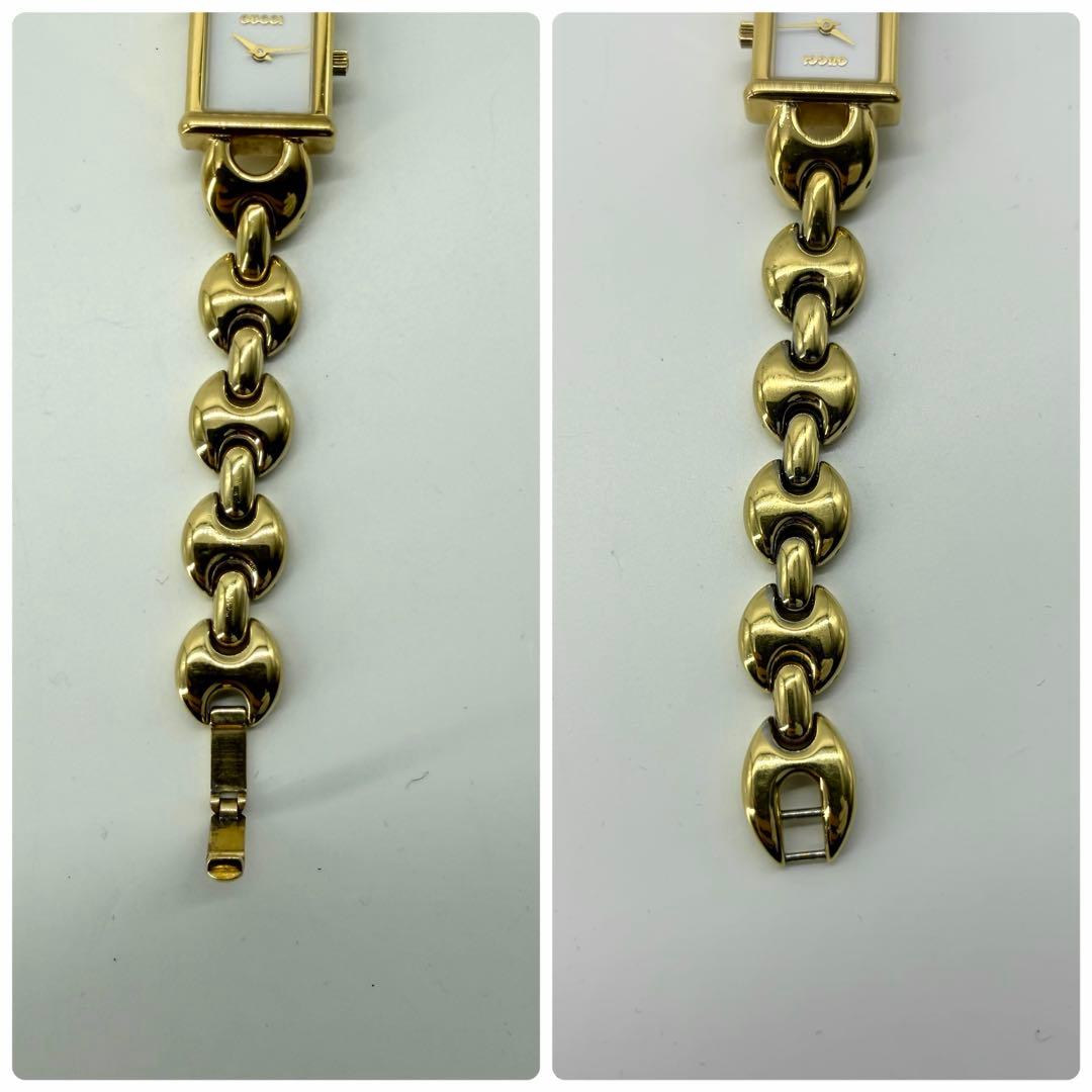 テイン〜様 【稼働/新品電池/替ベルト付】グッチ チェンジベルト ブレスウォッチ