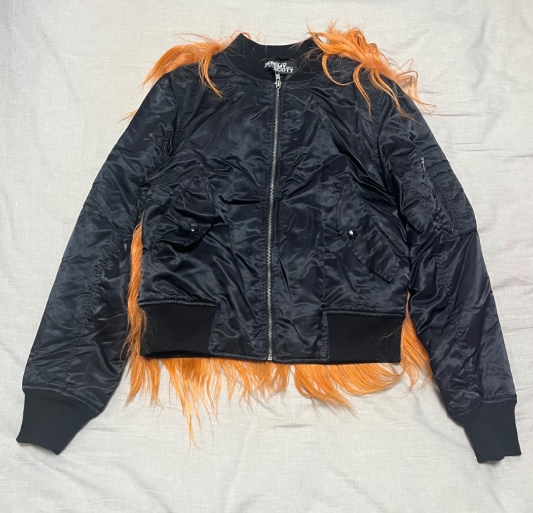 最終値下げ Jeremy Scott MA-1ジャケット ファー付き