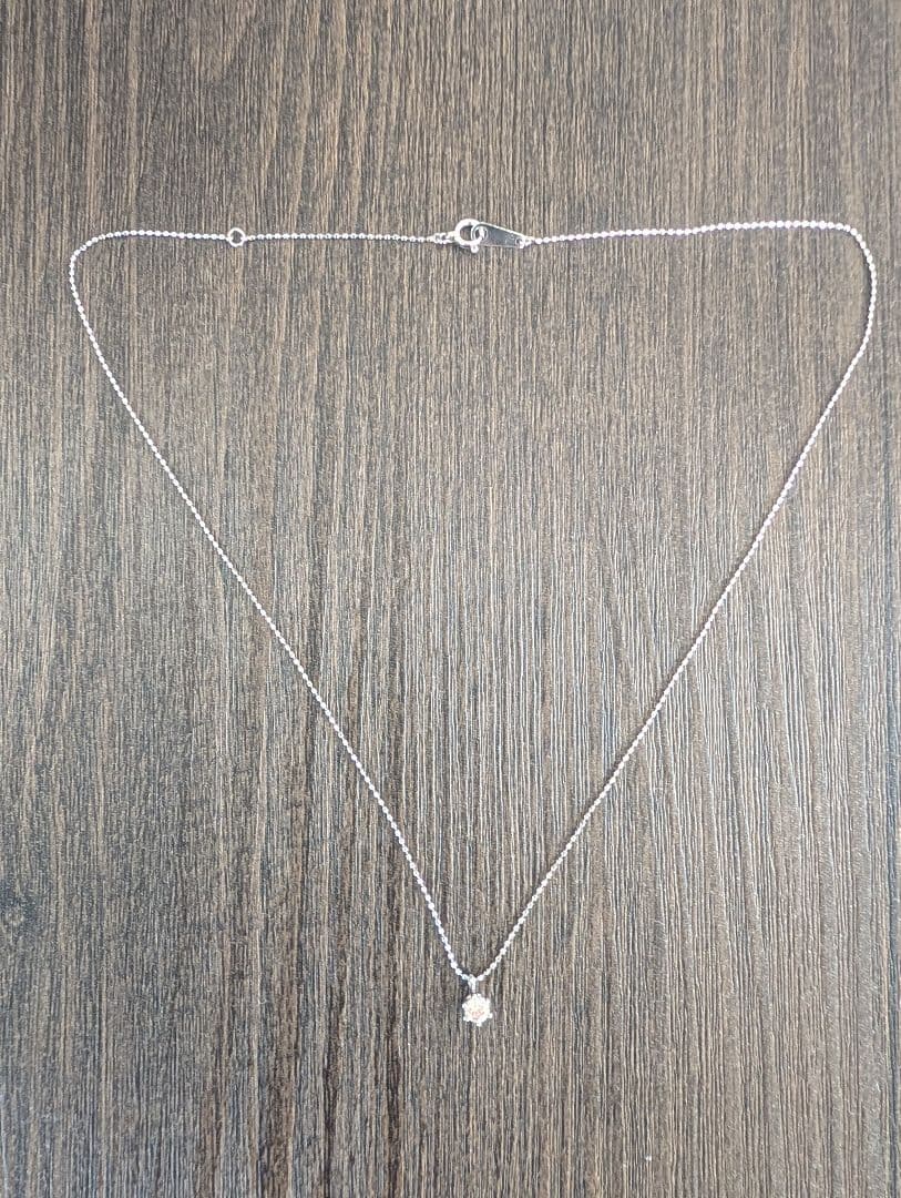 プラチナ ダイヤモンド ネックレス Pt900/Pt850 一粒ダイヤ