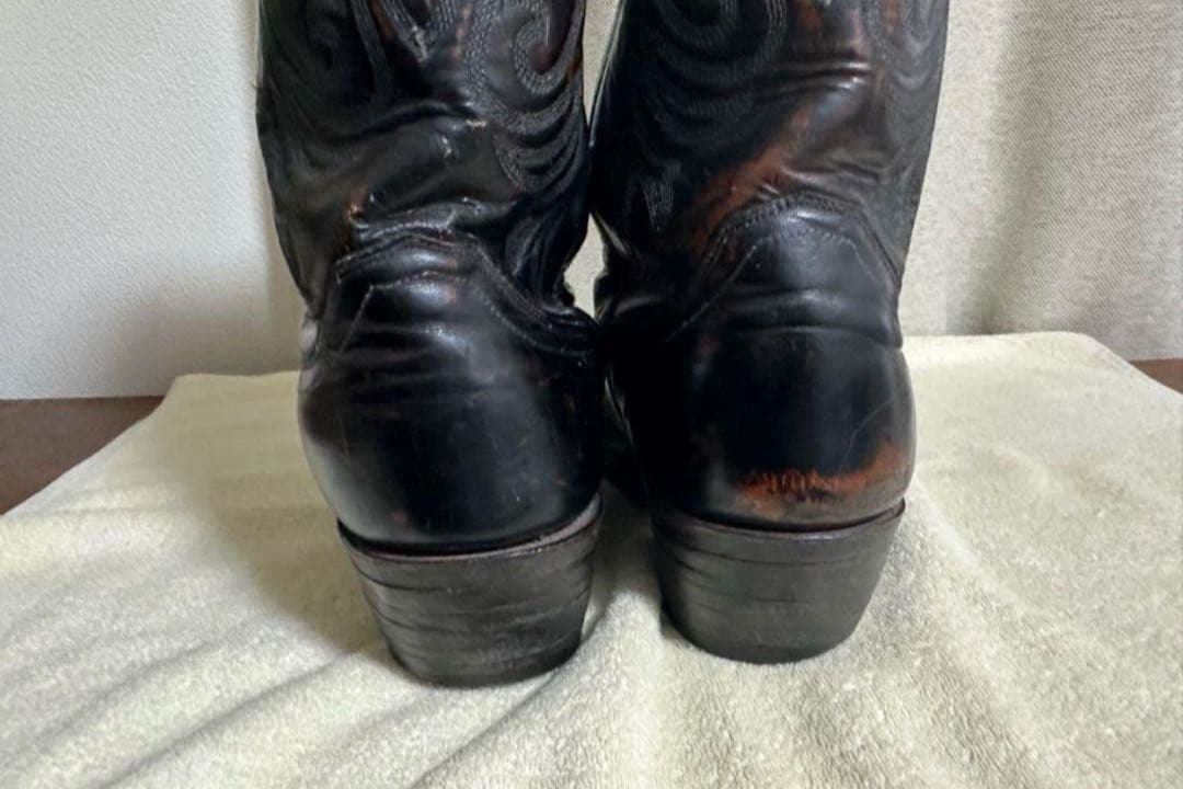 70s Justin 茶芯 ウエスタンブーツ ヴィンテージ 山田レン