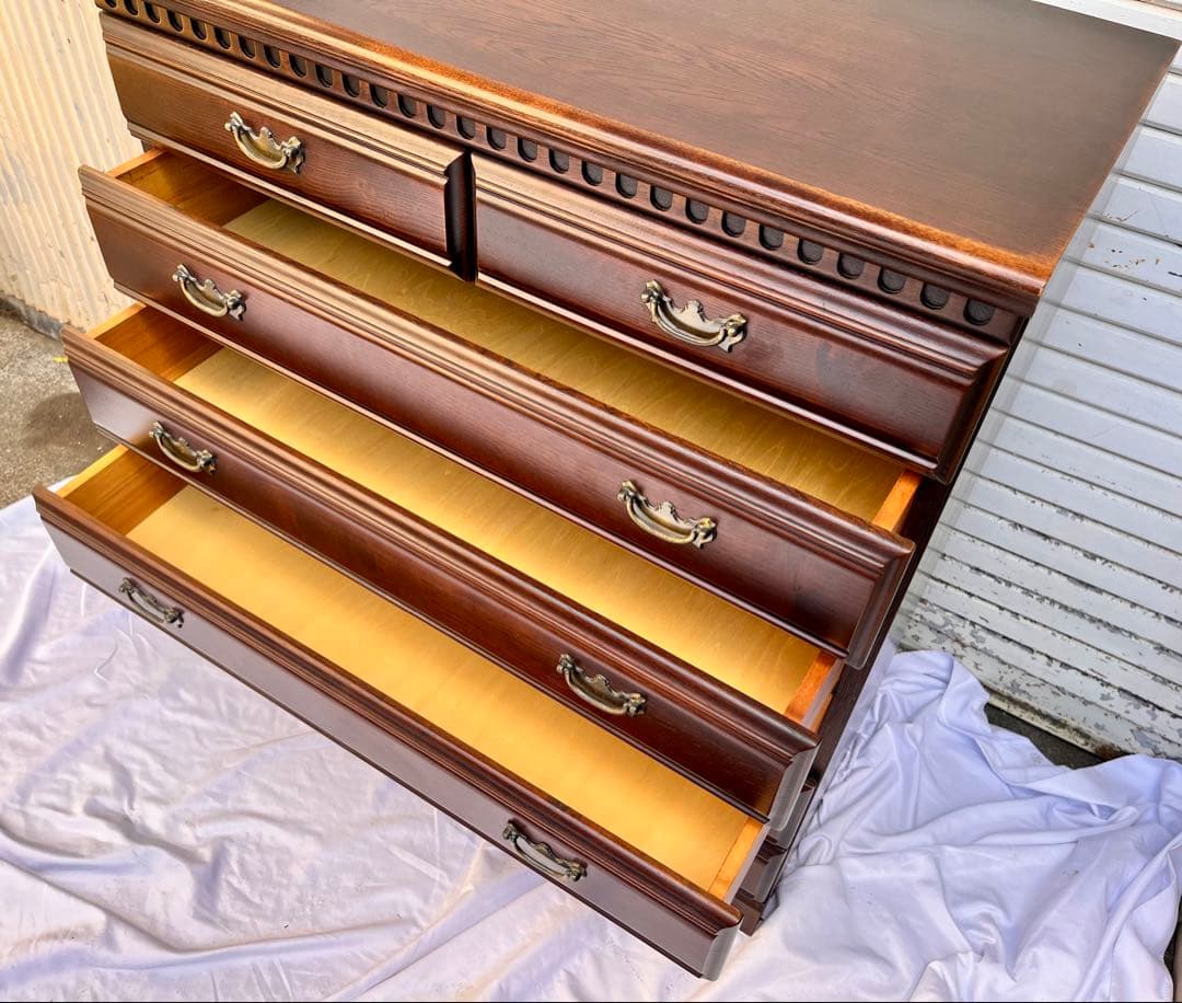 ② ATLANTA アトランタ 6段チェスト HC30 箪笥　レトロタンス