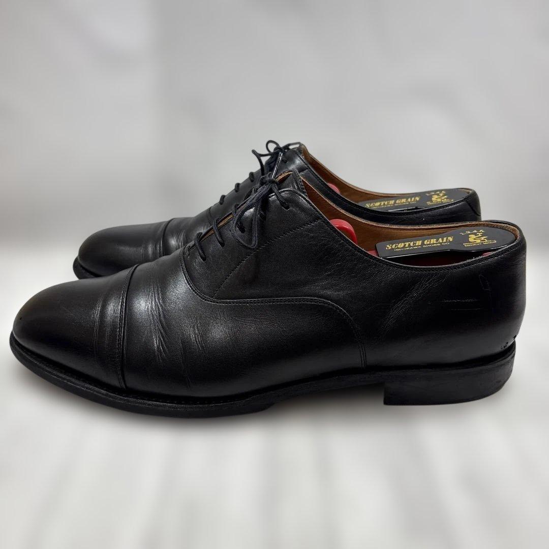 スコッチグレイン 26.5cm 4226 ストレートチップ ブラック