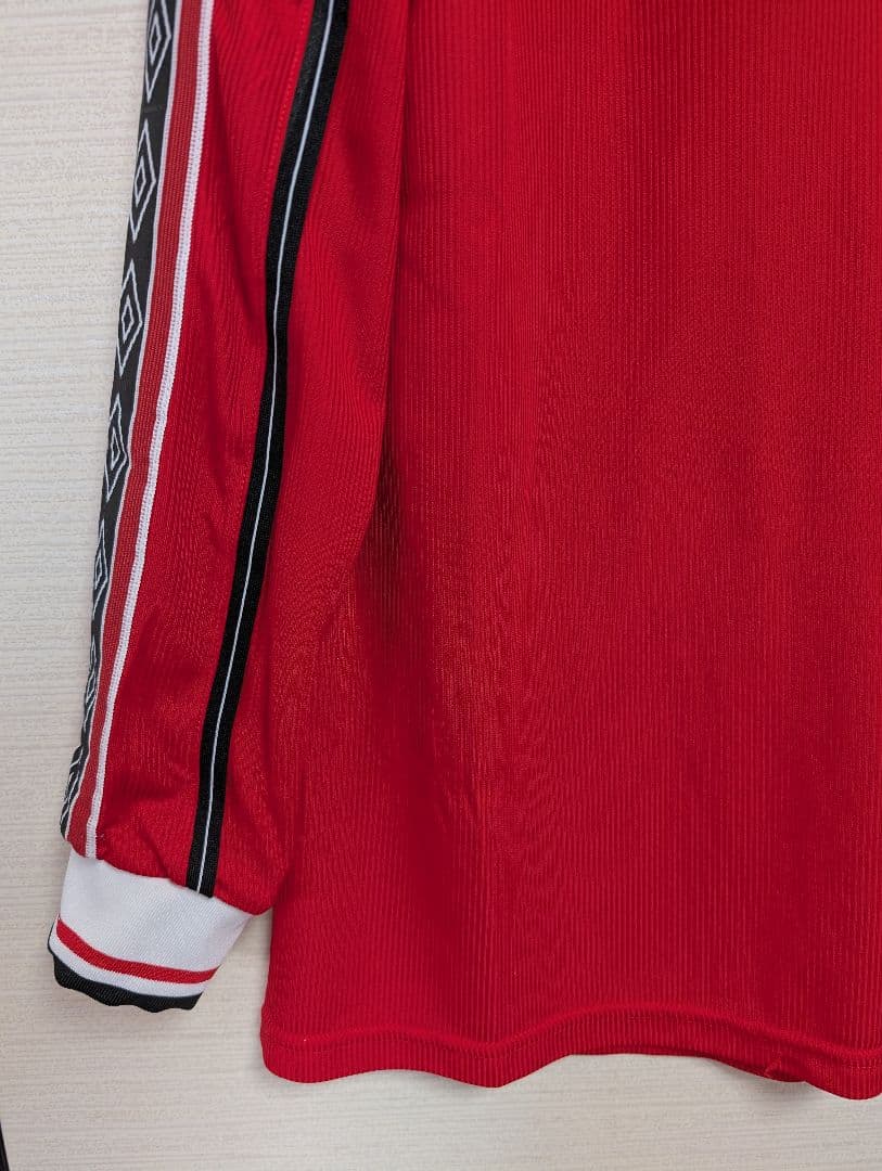 マンチェスターユナイテッド98/99 3冠デビッド・ベッカムのユニフォームL長袖