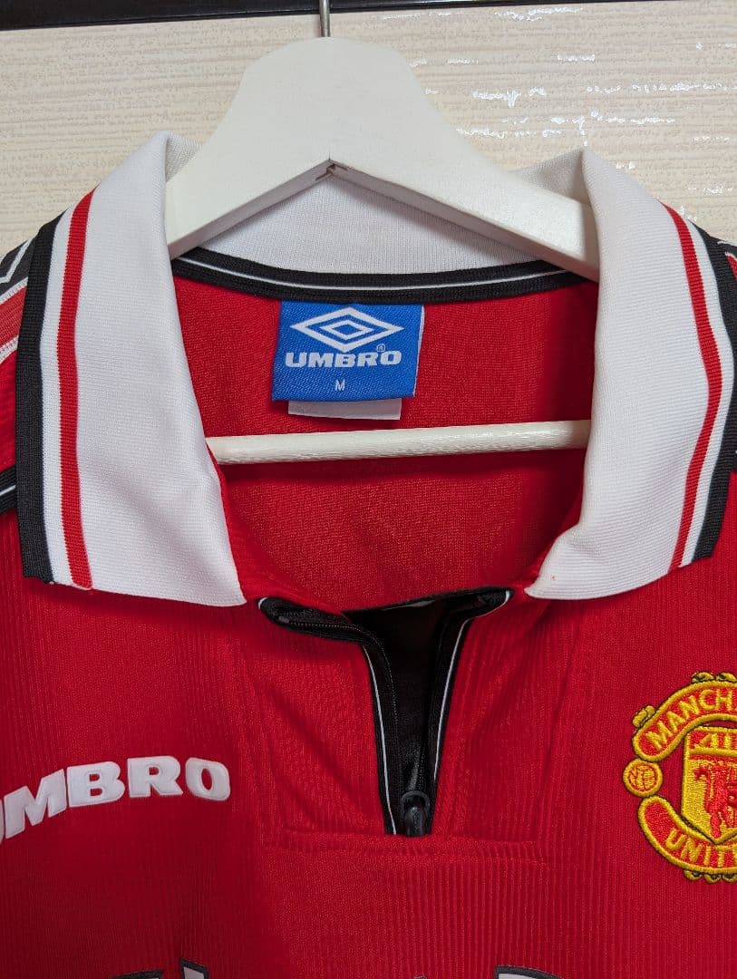 マンチェスターユナイテッド98/99 3冠デビッド・ベッカムのユニフォームL長袖