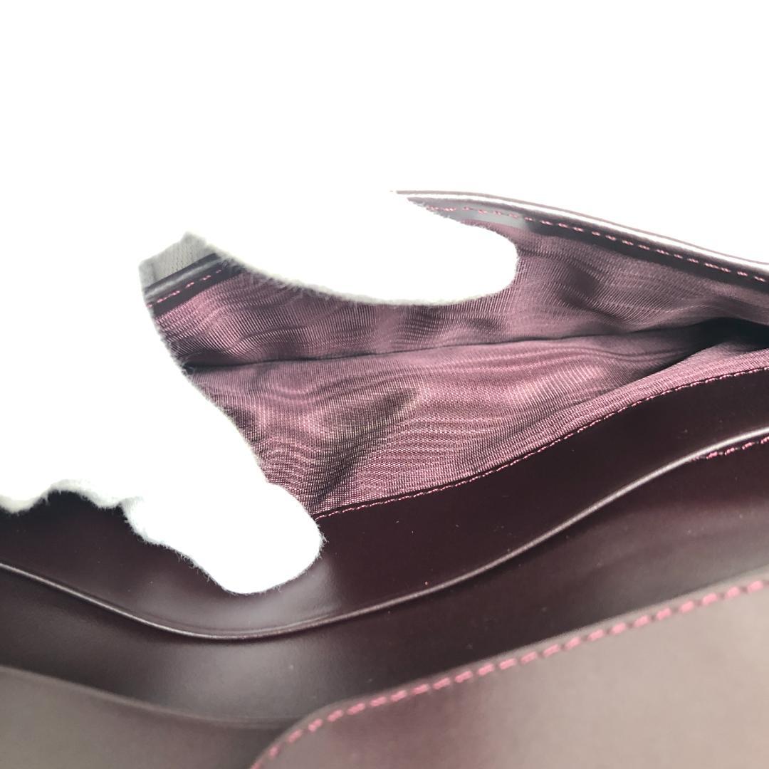 【未使用保管品】9F072/パテックフィリップ/二つ折り財布/レザー/ブラウン