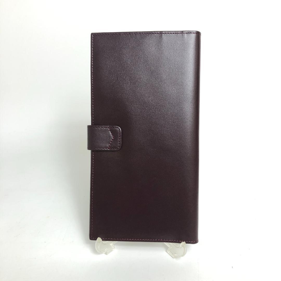 【未使用保管品】9F072/パテックフィリップ/二つ折り財布/レザー/ブラウン