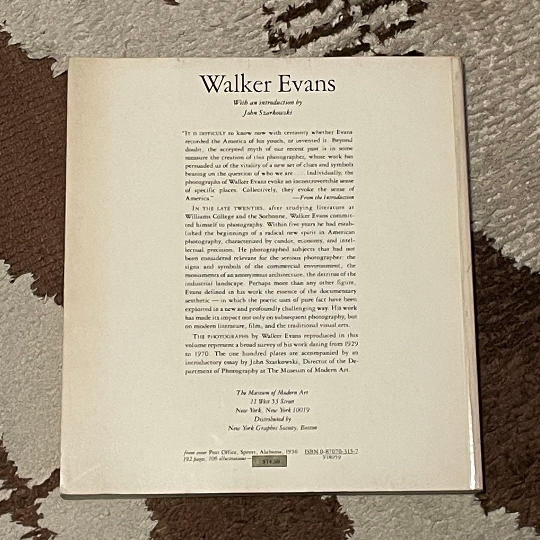 Walker Evans 写真集 1971年製 MoMA ニューヨーク近代美術館
