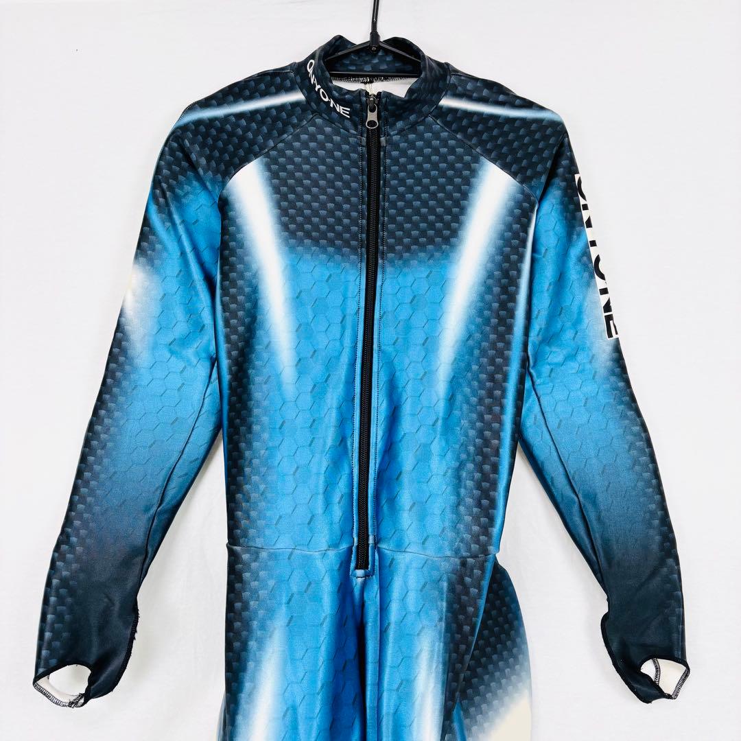 ONYONE スキー GSレーシングスーツ 青黒　ワンピース