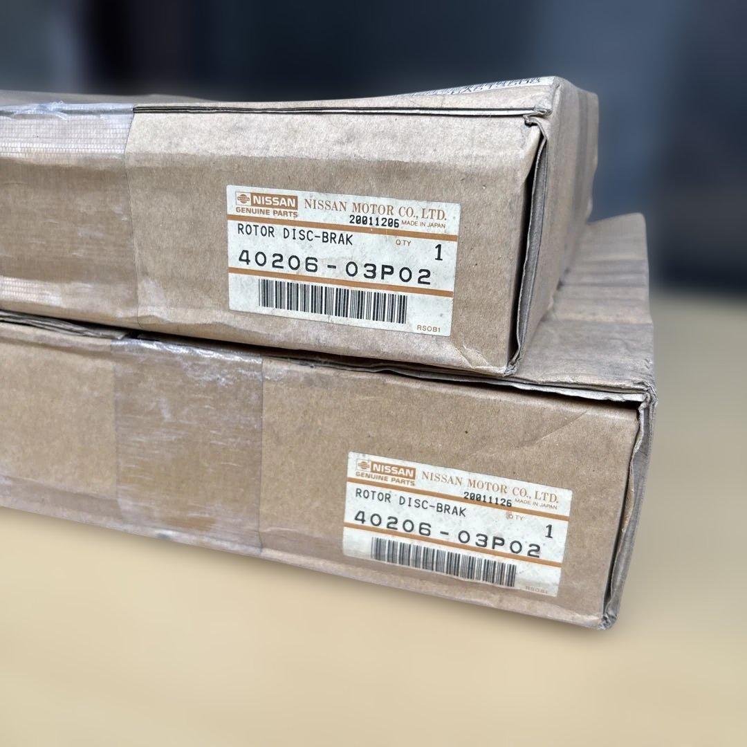 新品未使用　スカイラインRSターボ用 フロントブレーキディスク 2個セット