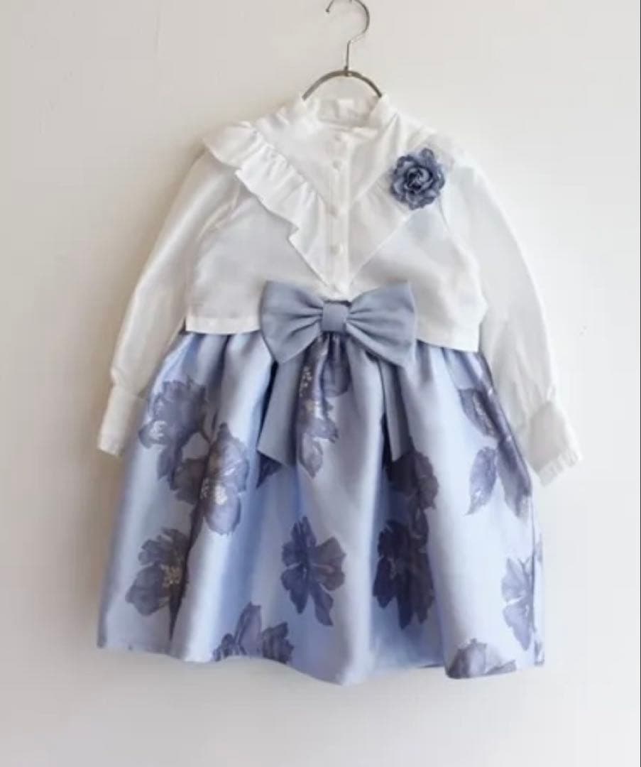 ninoセレモ二ーアザレア　ドレス※ワンピース＋ブラウス＋コサージュ　３点セット