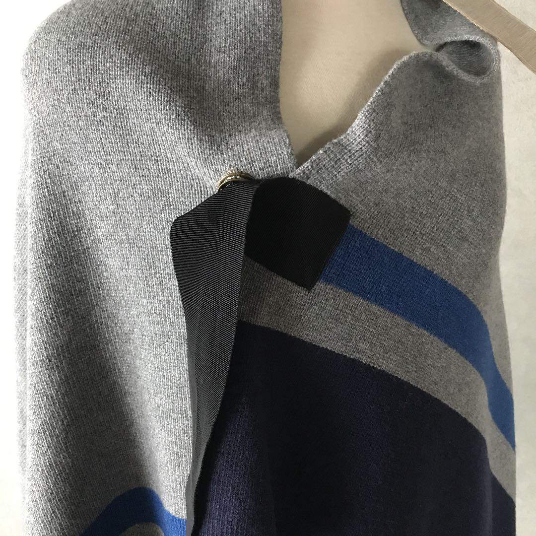 S　新品　イタリア製　カシミヤ混ショール