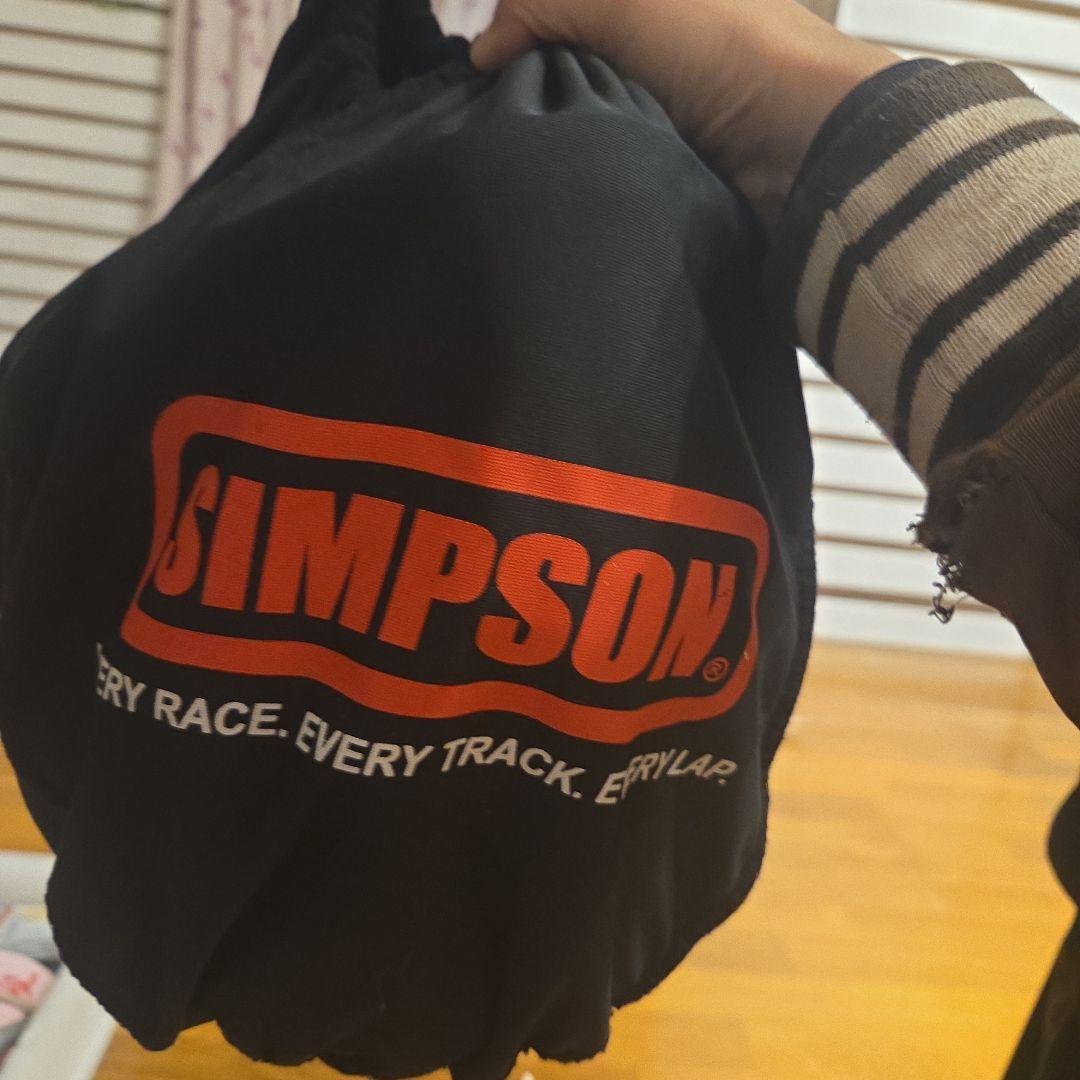 SIMPSON 58CM フルフェイスヘルメット 炎デザイン