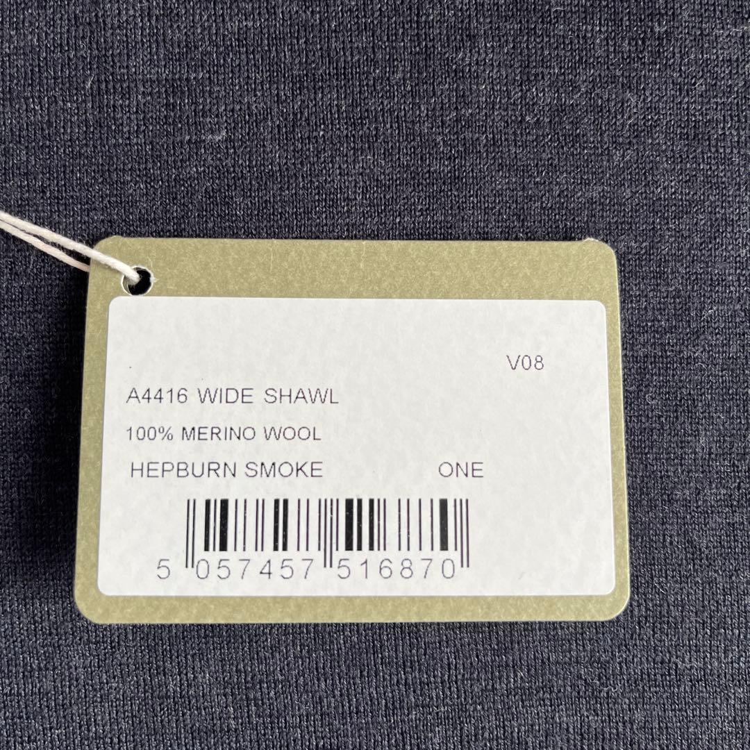 試着のみ美品 英国製JOHN SMEDLEY メリノウールマフラー 男女兼用