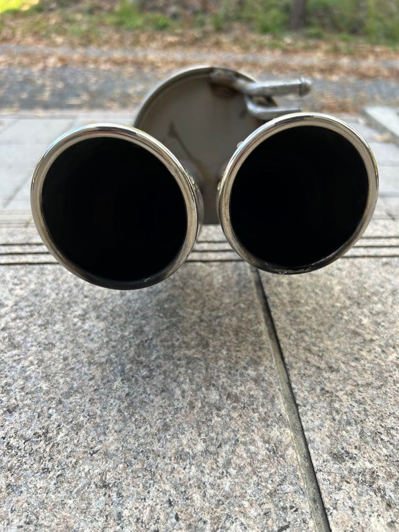 【カズミチ】トヨタプリウス30 モデリスタリアマフラーリアピース 2本出し