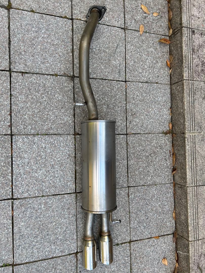 【カズミチ】トヨタプリウス30 モデリスタリアマフラーリアピース 2本出し