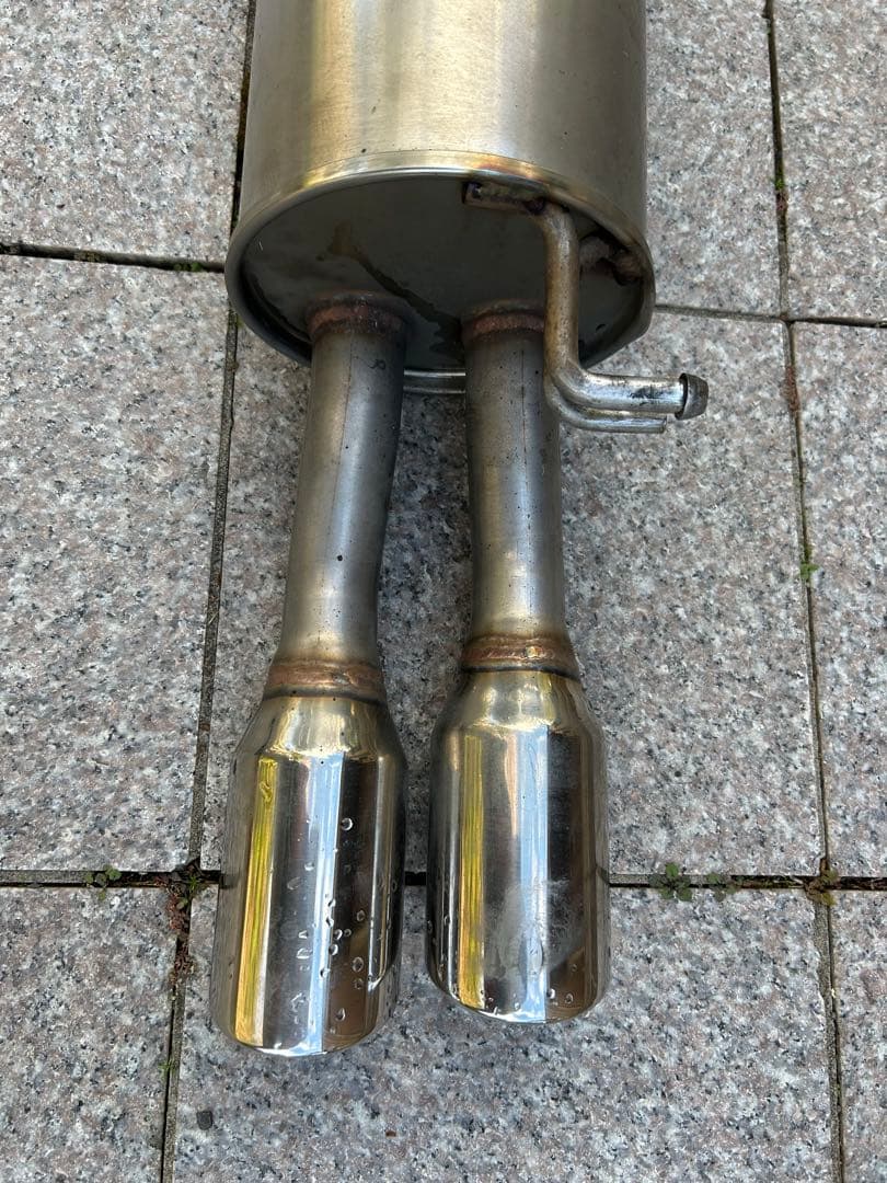 【カズミチ】トヨタプリウス30 モデリスタリアマフラーリアピース 2本出し