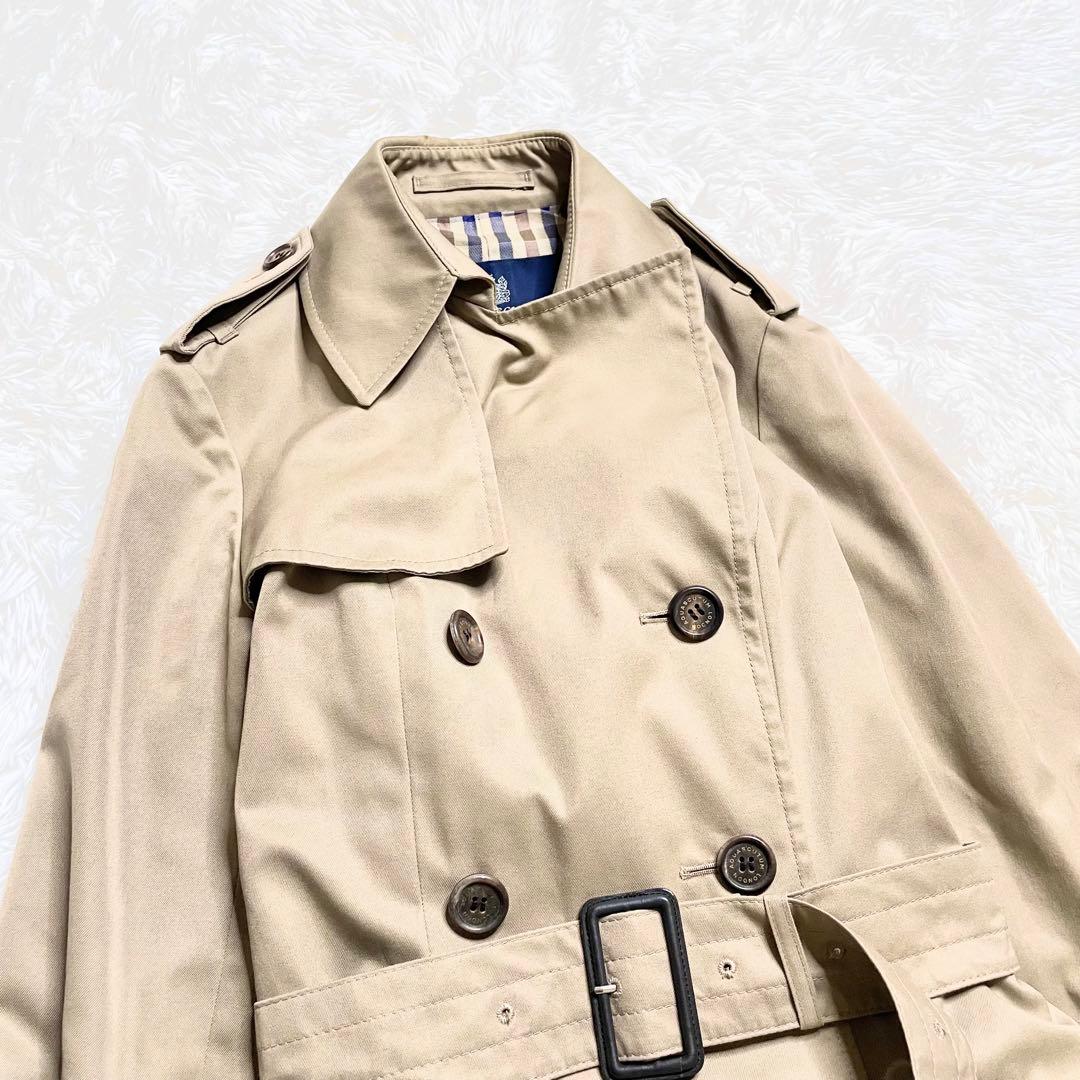 アクアスキュータムAquascutumトレンチコート Aライン ダブルボタン