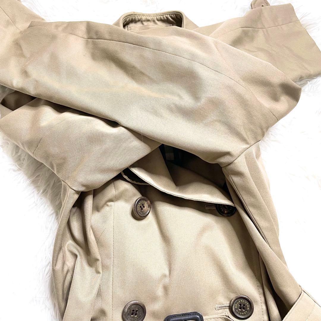 アクアスキュータムAquascutumトレンチコート Aライン ダブルボタン