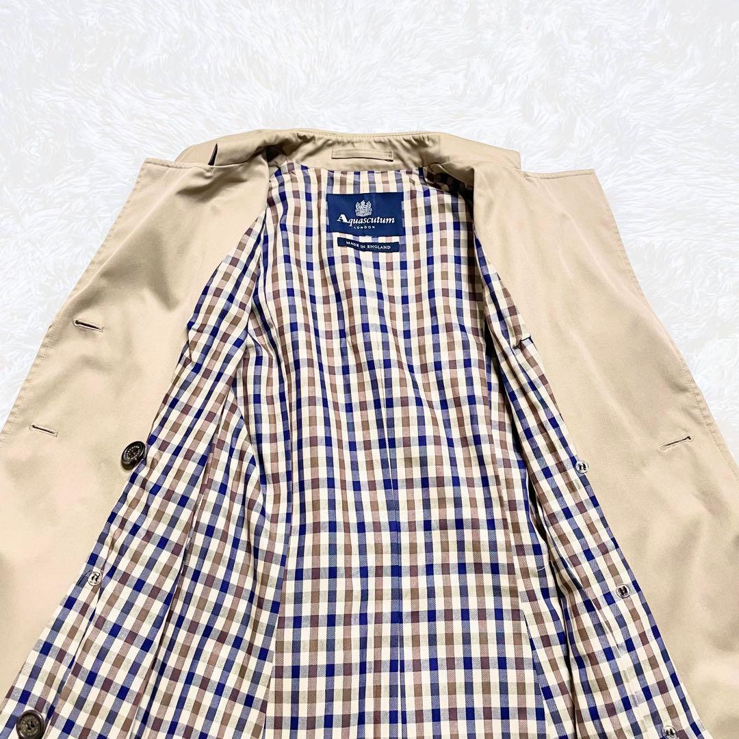 アクアスキュータムAquascutumトレンチコート Aライン ダブルボタン