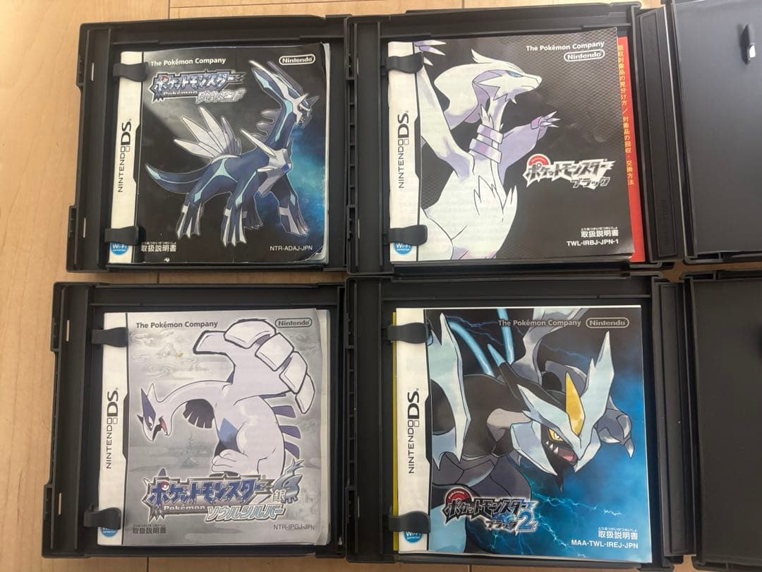 ポケモン6本 X/Y/ブラック/ブラック2/ダイヤモンド/ソウルシルバー動確済