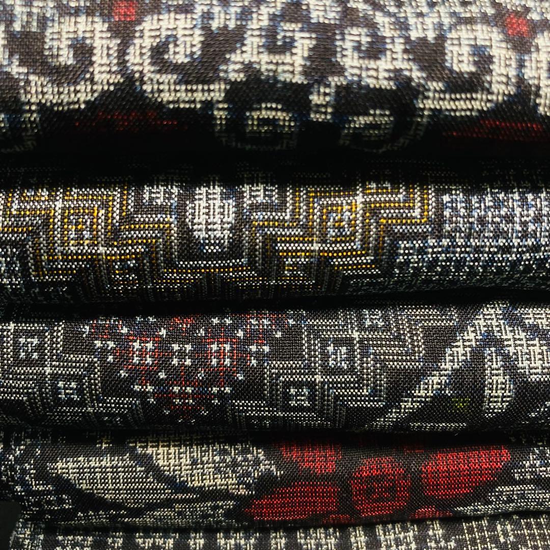 着物と帯オレンジ y229◾️アンティーク時代大島紬着物10点◾️龍郷調大島/泥大島