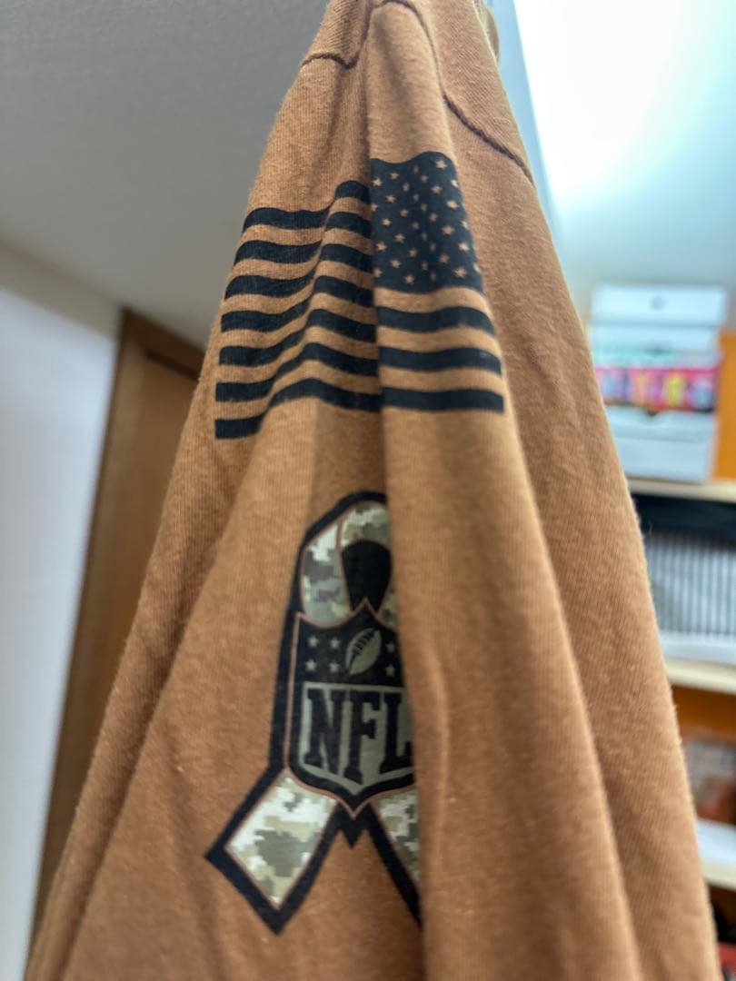 NIKE NFL チーフス ロングTシャツ M ブラウン ミリタリーデザイン